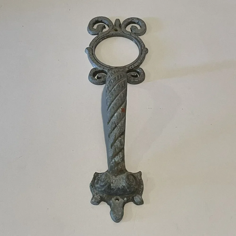 Vintage‎ Aluminum Ornate Door Handles Art Deco Mid-Century 12